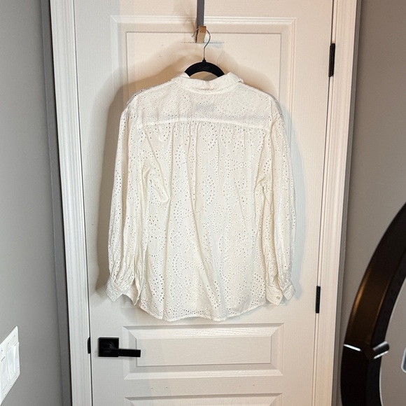 Nili Lotan White Eyelet Blouse - Picture 10 of 10